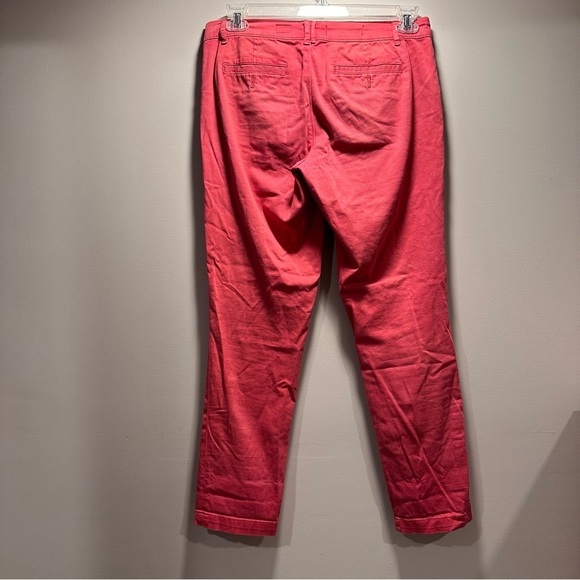 Pilcro Hyphen Low-Rise Chinos Boyfriend Pants Rose/Pink/Red Straight Relaxed 28 - Picture 11 of 16